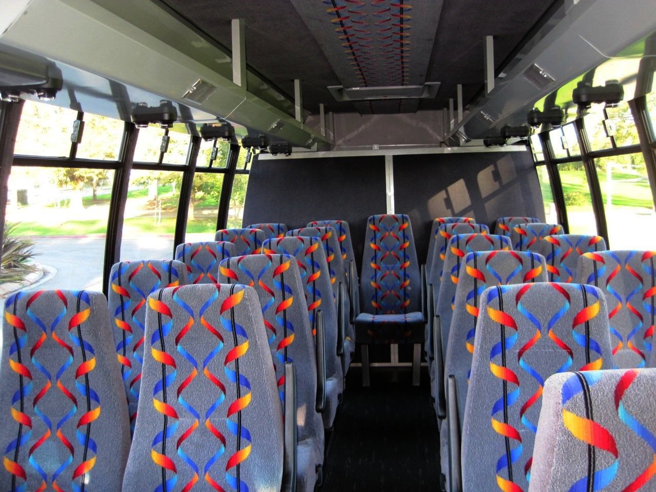 Coach bus interior